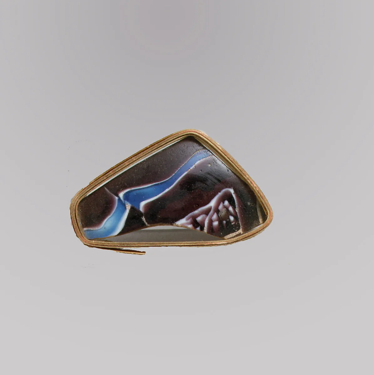 Glass mosaic bowl fragment — Unknown