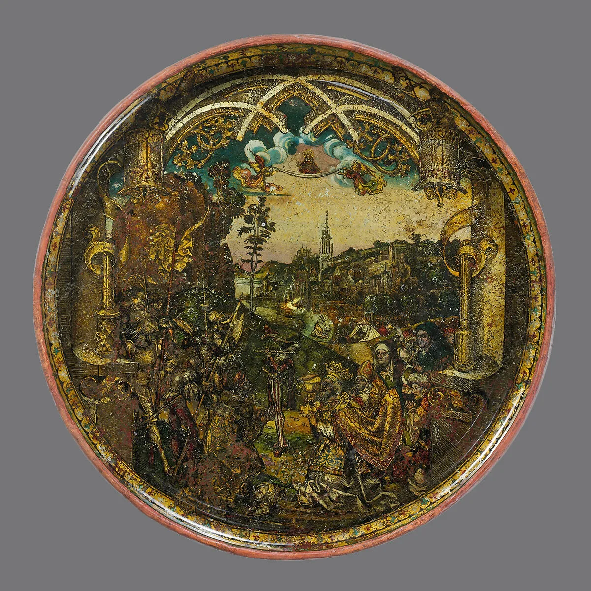 Dish with Abraham and Melchizedek — Hans of Landshut