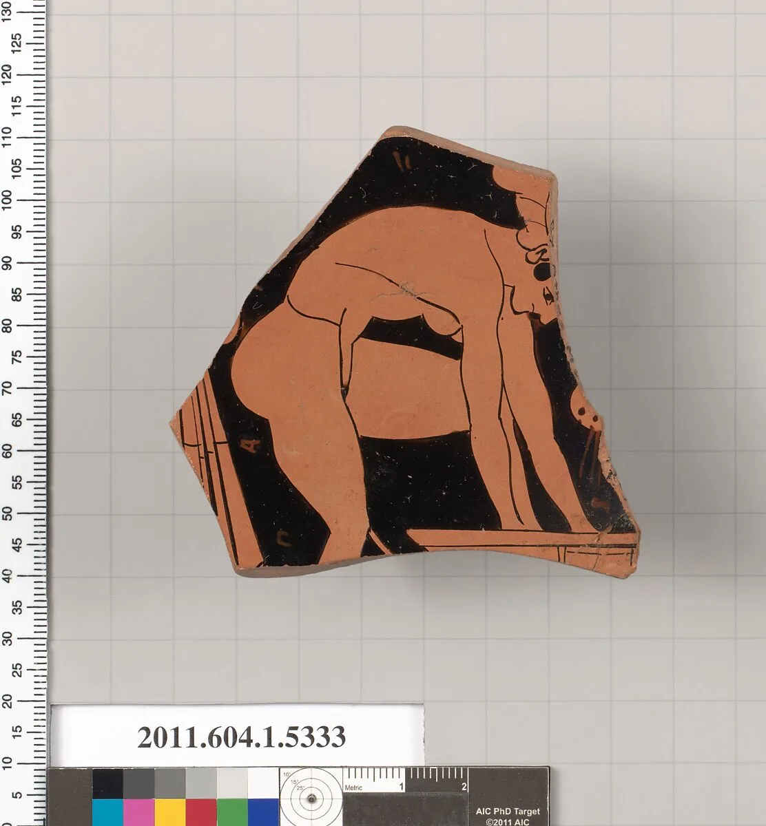 Terracotta fragment of a kylix (drinking cup) — Unknown