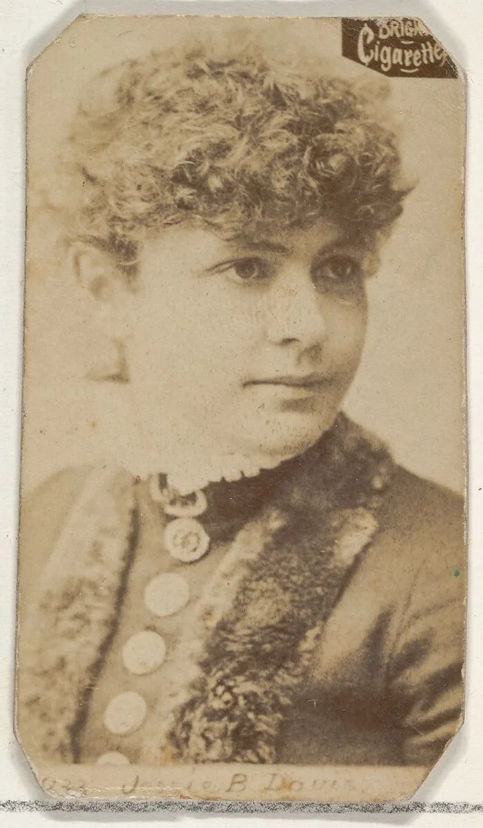 Card 933, Jessie B. Davis, from the Actors and Actresses series (N45, Type 2) for Virginia Brights Cigarettes — Allen & Ginter