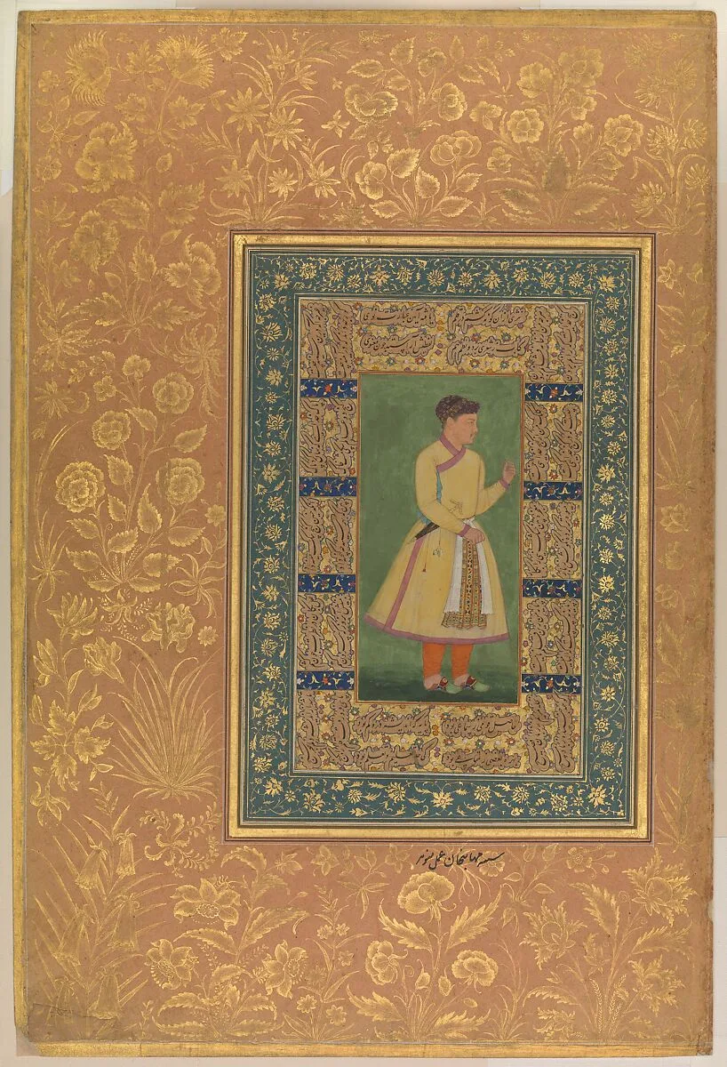 "Portrait of Zamana Beg, Mahabat Khan", Folio from the Shah Jahan Album — Manohar|Mir 'Ali Haravi
