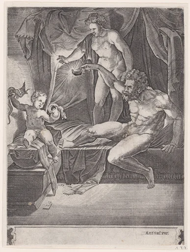 The Young Hercules in His Cradle