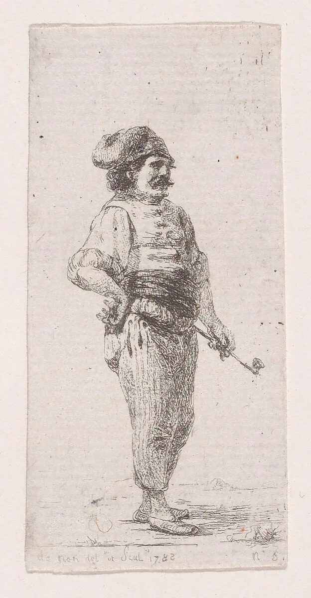 Man with Pipe — baron Dominique Vivant Denon