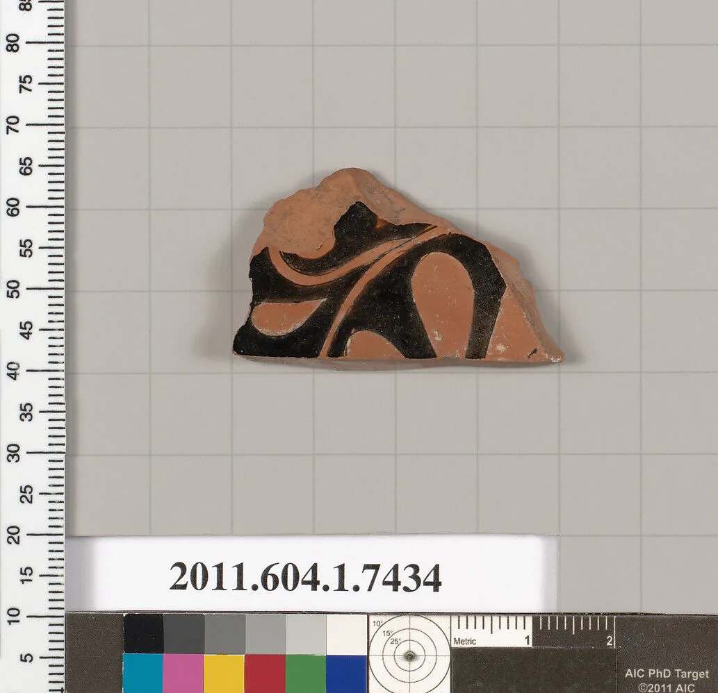 Terracotta fragment of a kylix (drinking cup) — Unknown