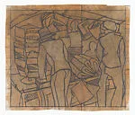 Kiosk in Paris (preparatory sketch) — Lill Tschudi