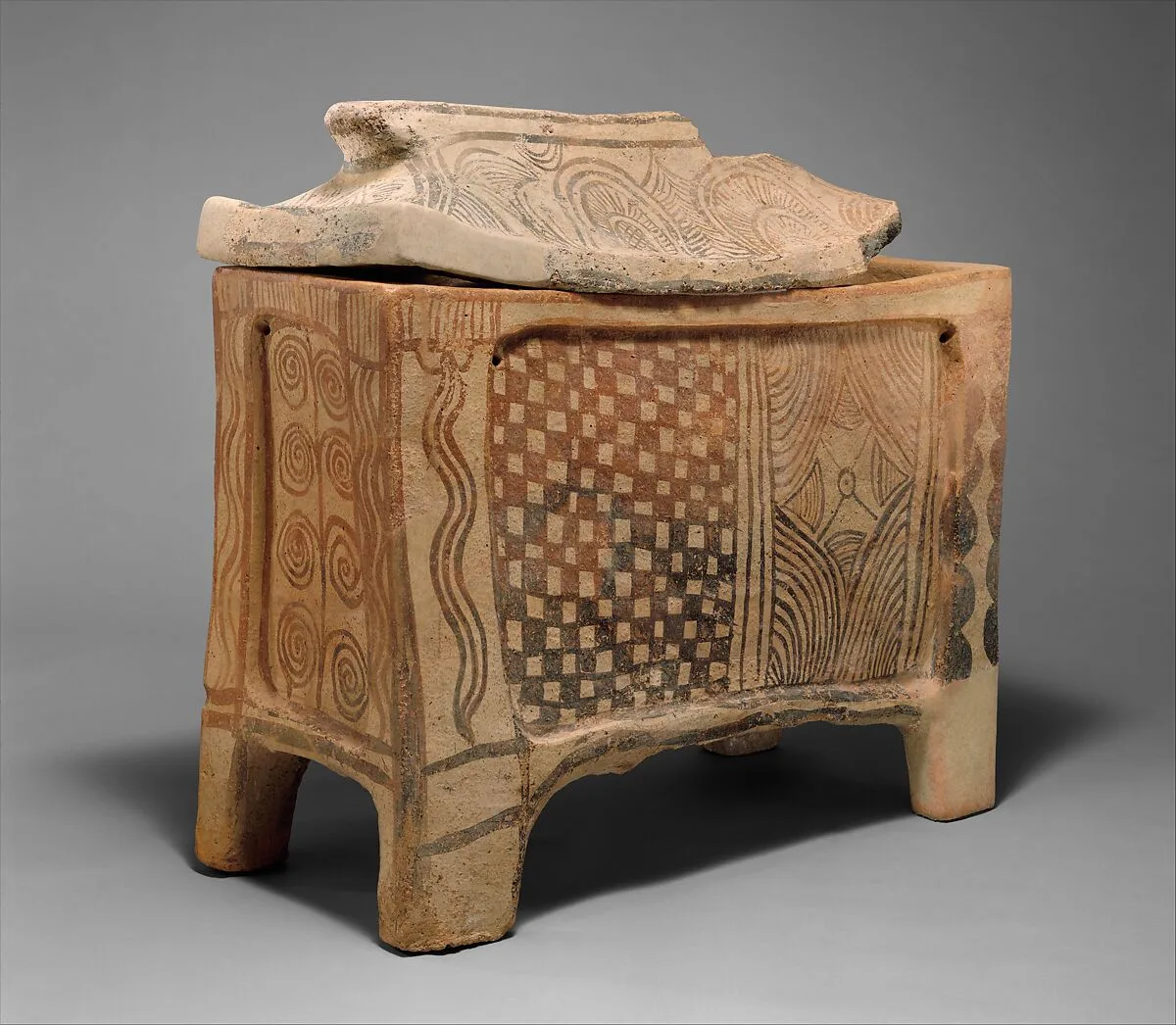Terracotta larnax (chest-shaped coffin) — Unknown