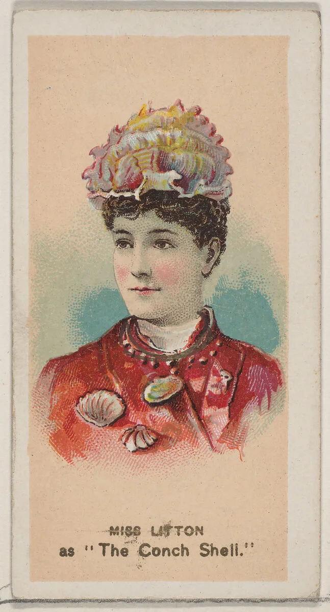 Miss Litton as "The Conch Shell," from the series Fancy Dress Ball Costumes (N73) for Duke brand cigarettes — W. Duke, Sons & Co.|Knapp & Company