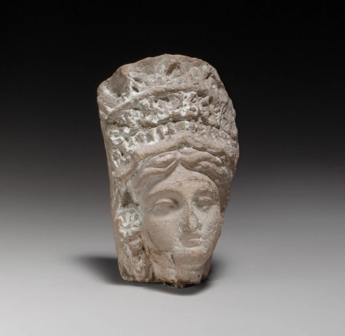 Terracotta head of a goddess — Unknown