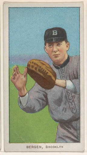 Bergen, Brooklyn, National League, from the White Border series (T206) for the American Tobacco Company
