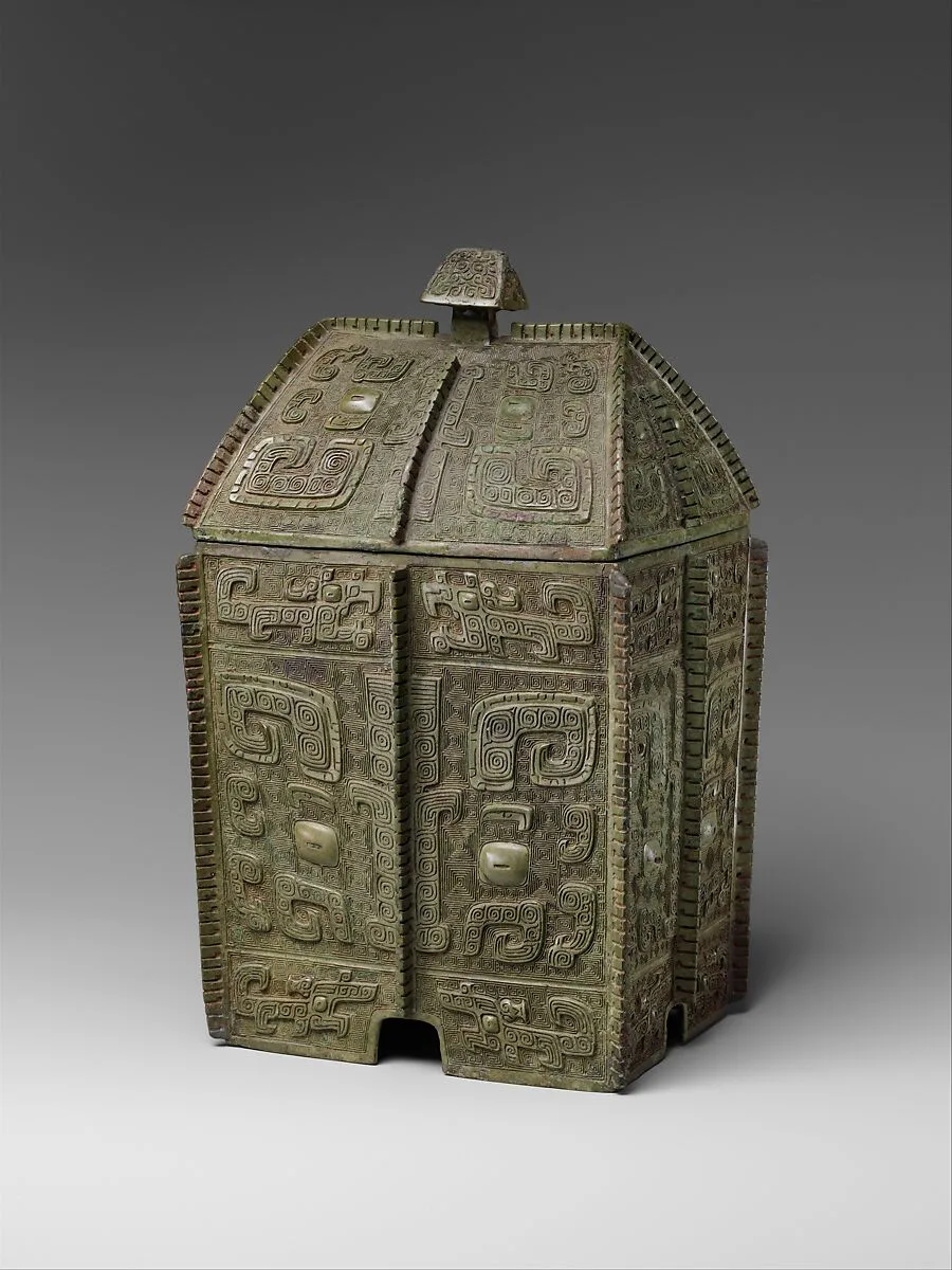 商 青銅方彜|Rectangular wine container (fangyi) — Unknown