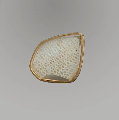 Glass network mosaic fragment