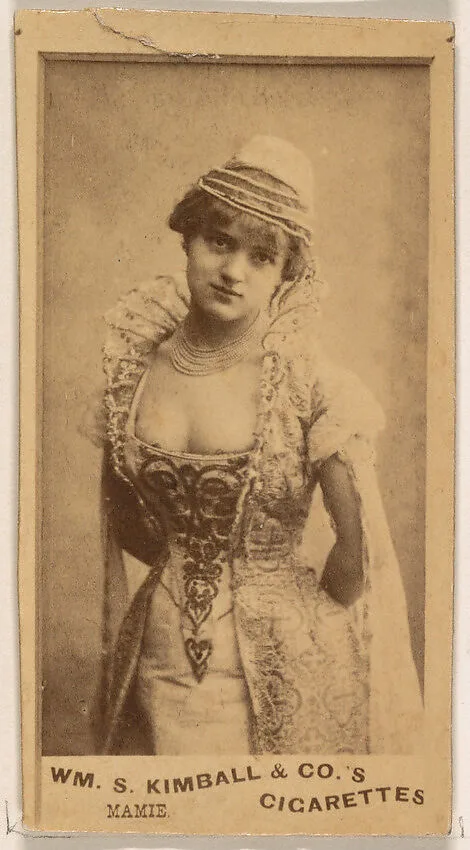 Miss Mamie, from the Actresses series (N203) issued by Wm. S. Kimball & Co. — William S. Kimball & Company