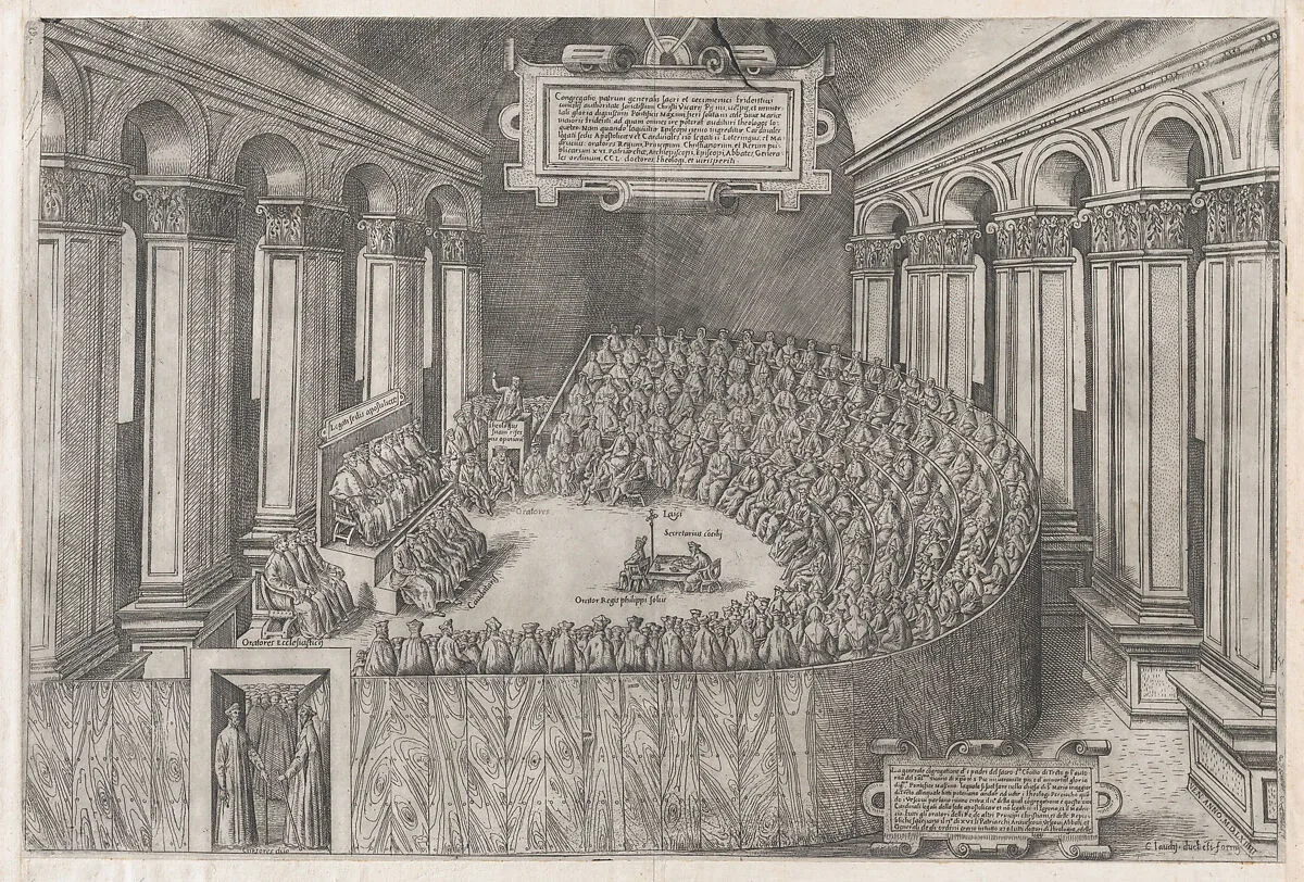 Speculum Romanae Magnificentiae: Council of Trent — Claudio Duchetti|Anonymous, Italian, 16th century