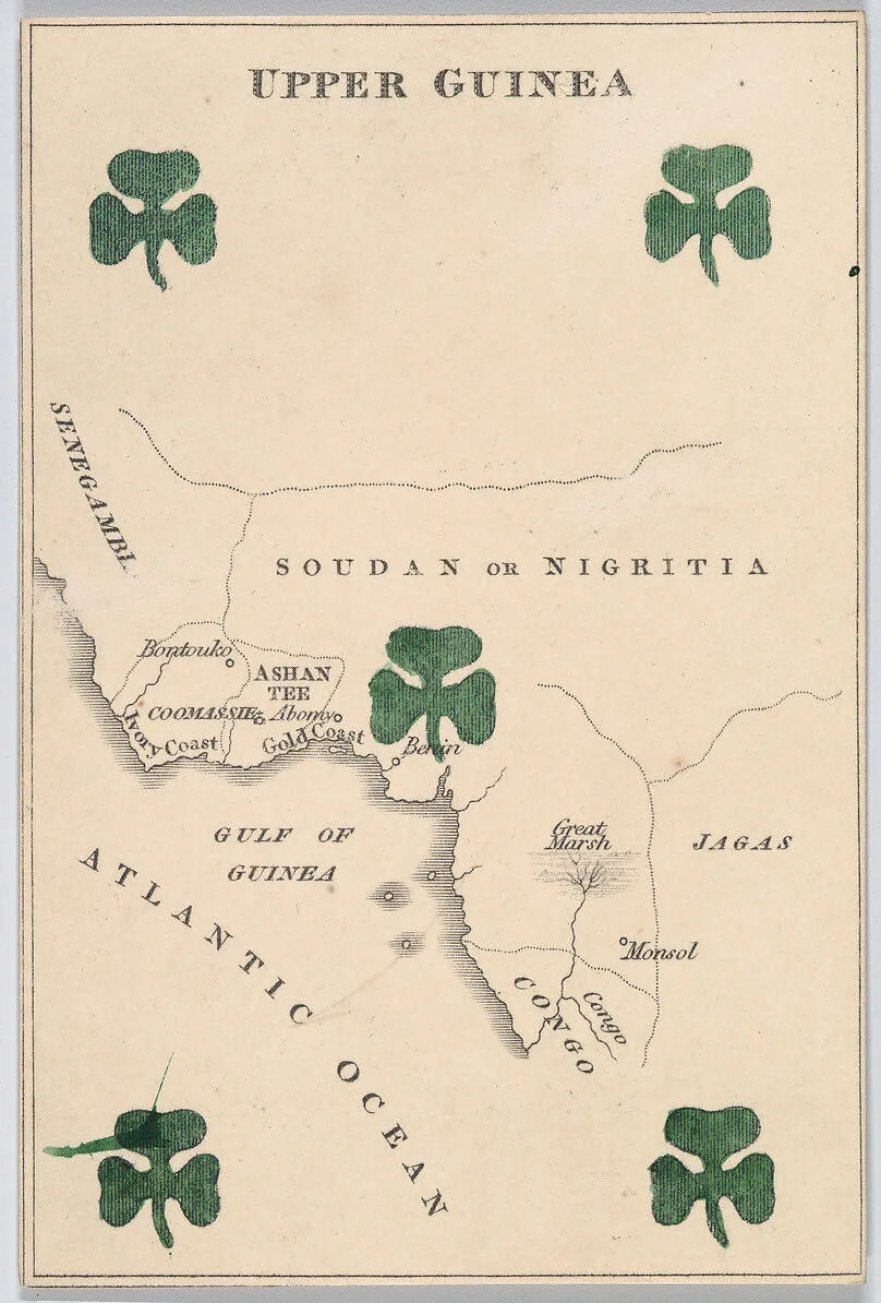 Upper Guinea, from "Court Game of Geography" — William and Henry Rock