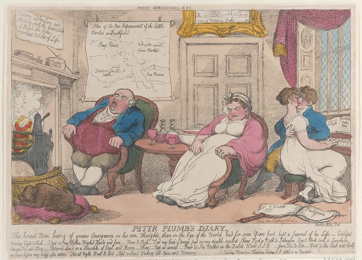 Peter Plumb's Diary — Thomas Rowlandson|Thomas Tegg