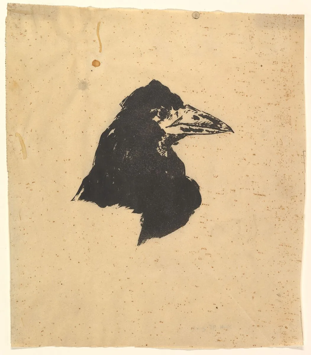 Design for the poster and cover for The Raven by Edgar Allan Poe — Edouard Manet|Edgar Allan Poe|Stéphane Mallarmé