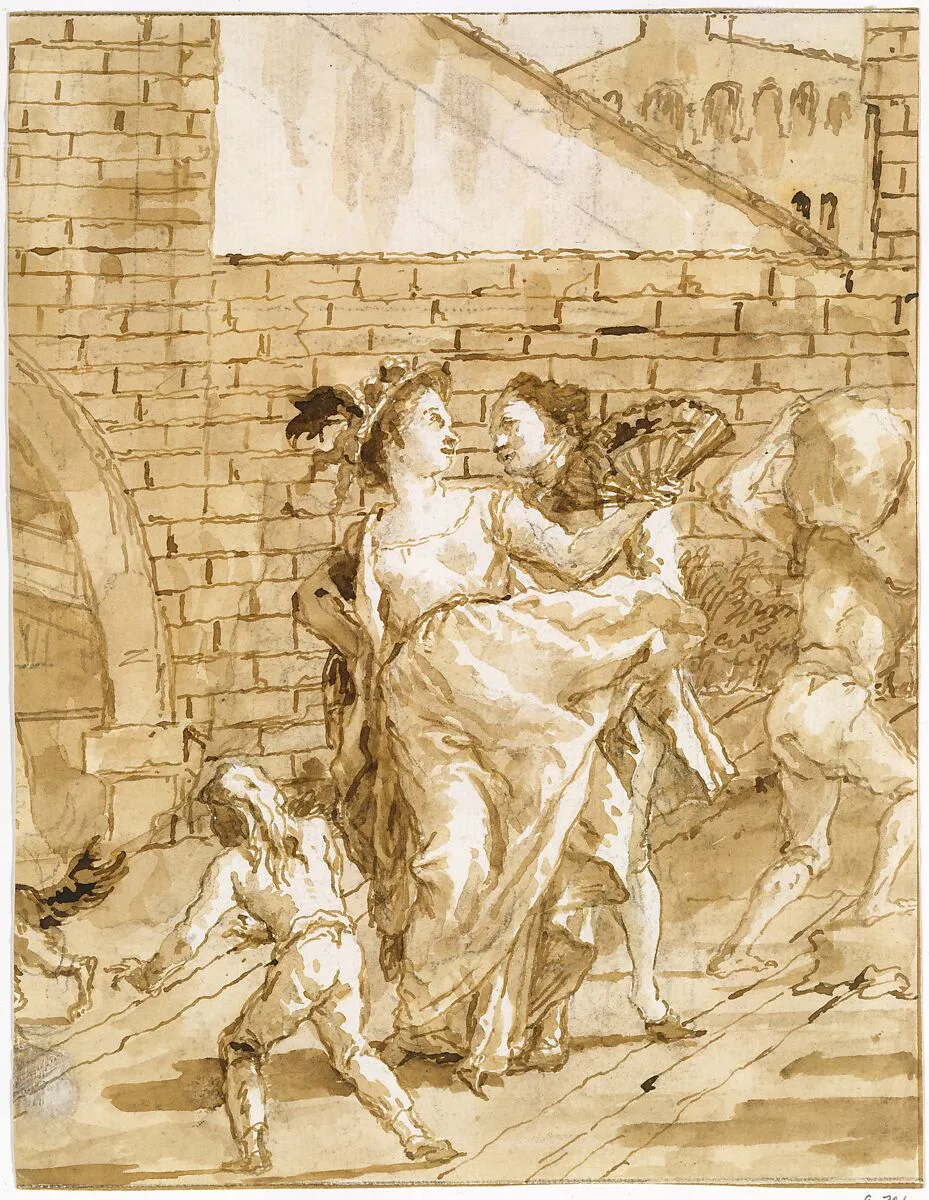 A Flirtation — Giovanni Domenico Tiepolo