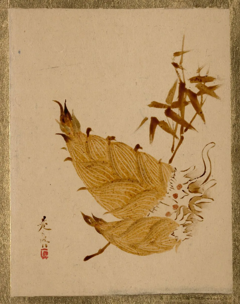 柴田是真筆筍図|Bamboo Shoots — Shibata Zeshin