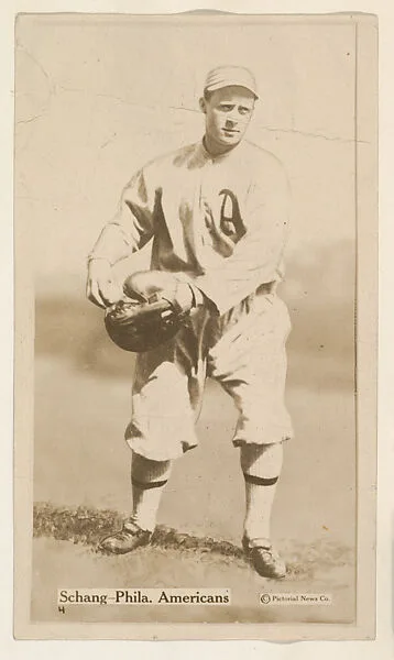 Schang, Philadelphia Americans, from the Famous Baseball Players, Champion Athletes, and Photo Play Stars, issued by Fatima Turkish Blend Cigarettes — Liggett & Myers Tobacco Company