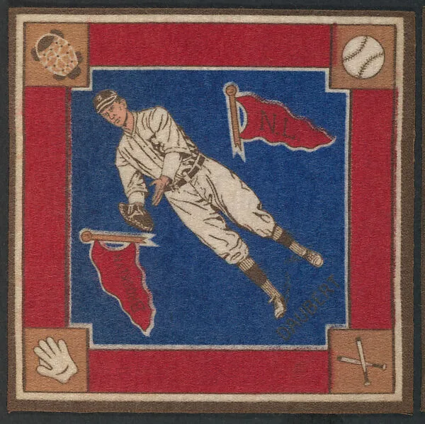 Jake Daubert, Brooklyn, National League from Baseball Players Felt Blanket series (B18) — Unknown