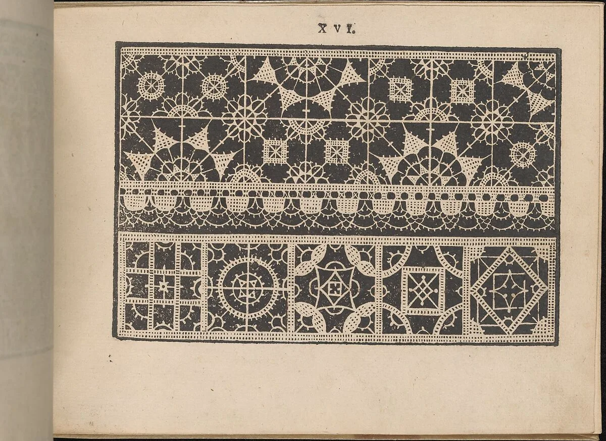 Prima Parte de' Fiori, e Disegni di varie sorti di Ricami Moderni, page 16 (recto) — Giovanni Battista Ciotti|Francesco de' Franceschi