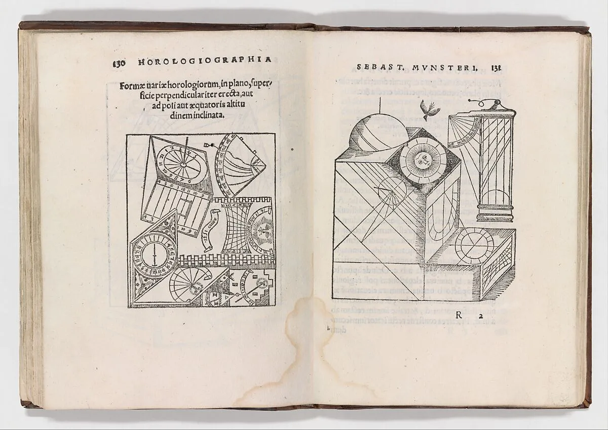 Horologiographia, post priorem aeditionem per Sebast. Munsterum — Sebastian Münster|Heinrich Petri|Hans Holbein the Younger|John Reynes
