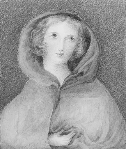 A Woman in a Blue Hooded Cloak (from Hosack Album)