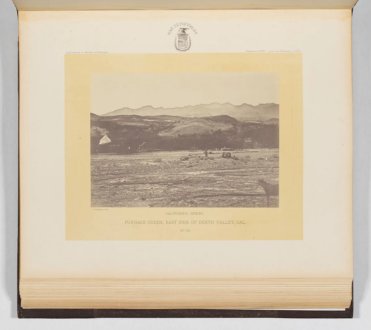 Furnace Creek, East Side of Death Valley, California — Timothy H. O'Sullivan