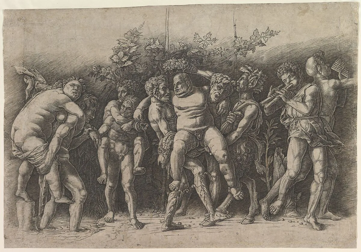 Bacchanal with Silenus — Andrea Mantegna