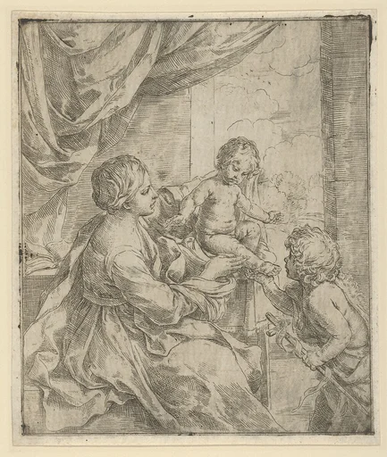 The Virgin and Child at a table with the young John the Baptist