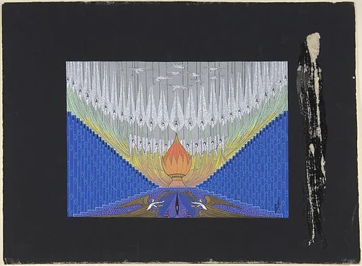 "Finale" Angels Playing Harps, Trumpets and Lyres, Set Design for "The Blues," George White's Scandals, New York,