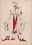Drawing for a theatrical costume: Ruby — Vincente Minnelli