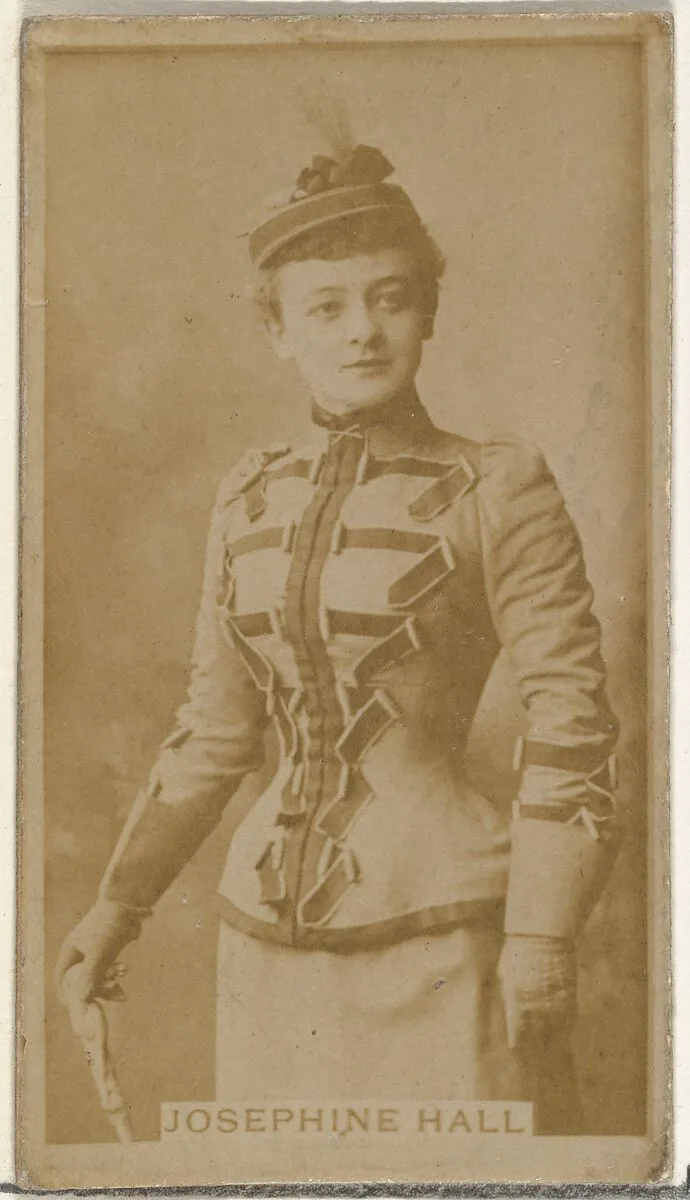 Josephine Hall, from the Actors and Actresses series (N145-8) issued by Duke Sons & Co. to promote Duke Cigarettes — W. Duke, Sons & Co.|American Tobacco Company