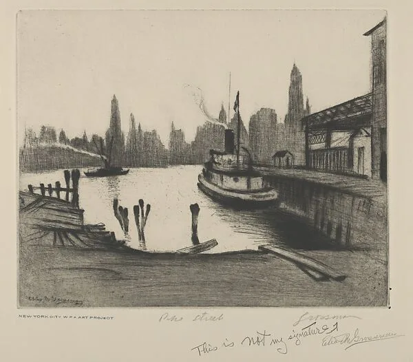 Pike Street — Elias Mandel Grossman|WPA