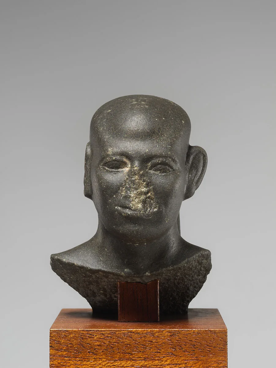 Head of a Man with a Shaved Head — Unknown