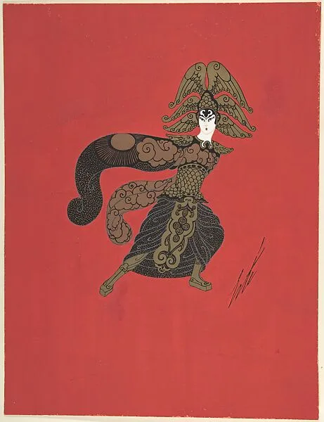 Costume design for "Vente d'Ouest" — Erté (Romain de Tirtoff)