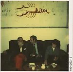 [Walker Evans Dinner Party: WE, Leslie Katz, and Hope Eisenman]