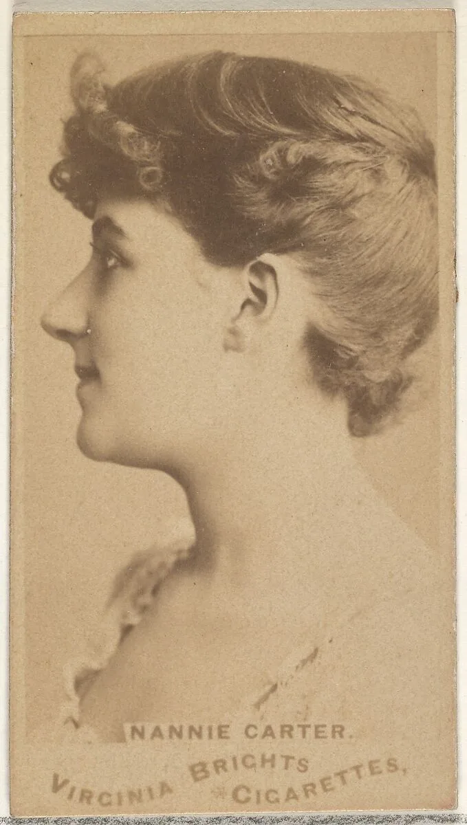 Nonnie Carter, from the Actors and Actresses series (N45, Type 1) for Virginia Brights Cigarettes — Allen & Ginter