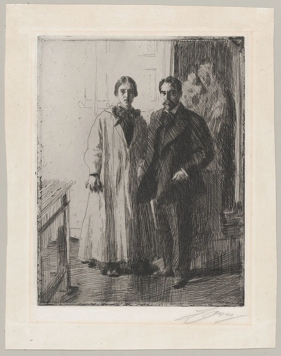 Mr. and Mrs. Atherton Curtis — Anders Zorn|Atherton Curtis|Louise Burleigh Curtis