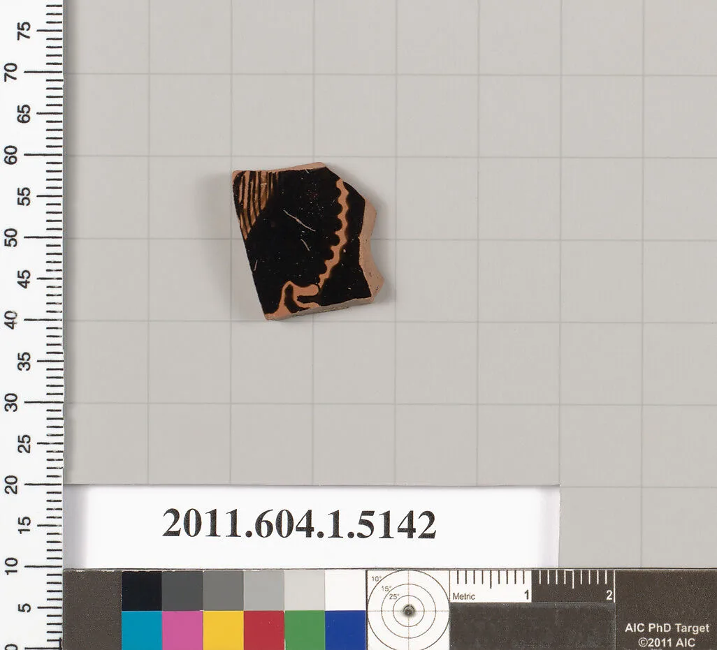 Terracotta fragment of a kylix (drinking cup) — Unknown