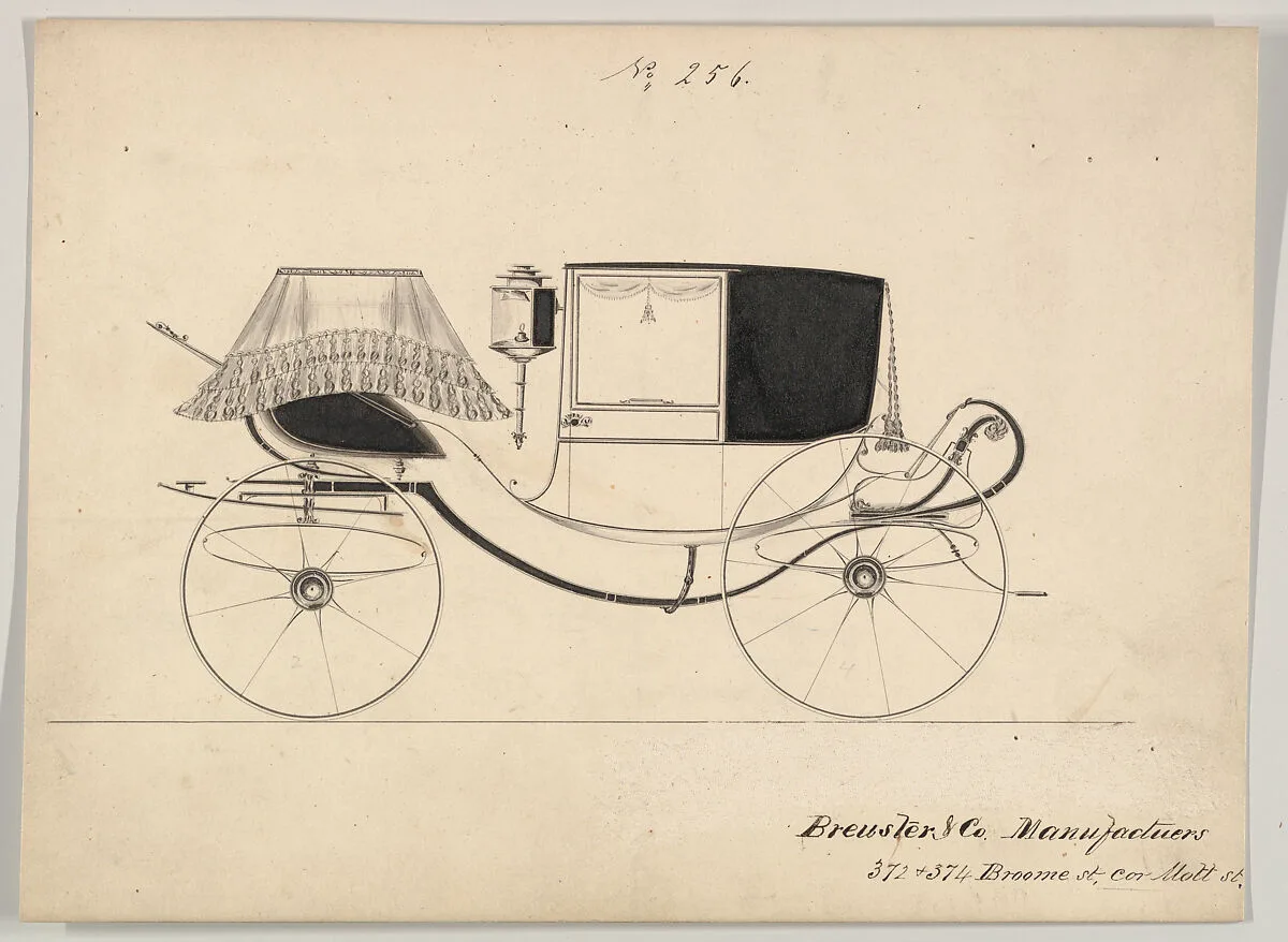 Design for Dress Chariot, no. 256 — Brewster & Co.