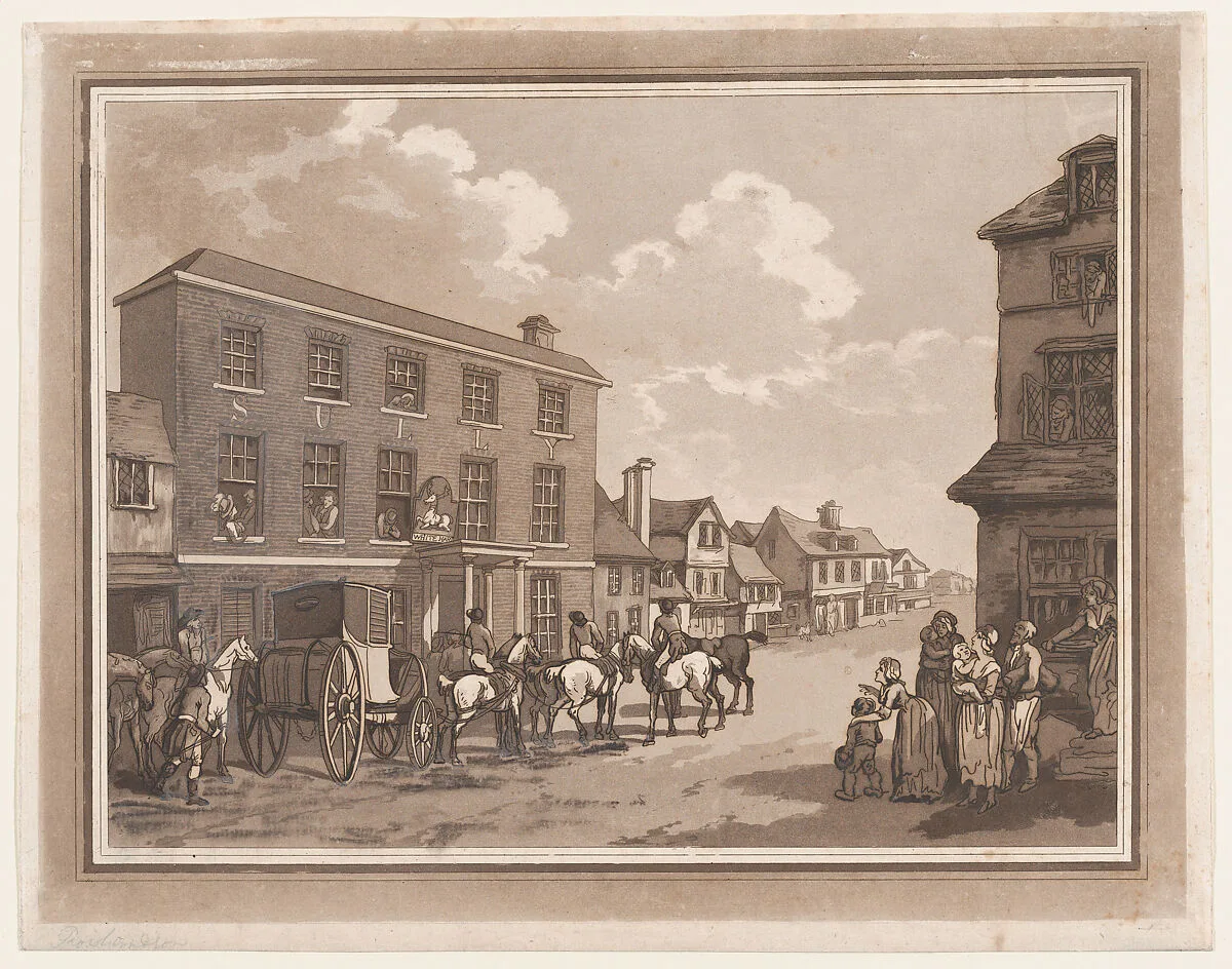 Reigate (An Excursion to Brighthelmstone) — G. G. J. & J. Robinson|Thomas Rowlandson|Samuel Alken|Henry Wigstead
