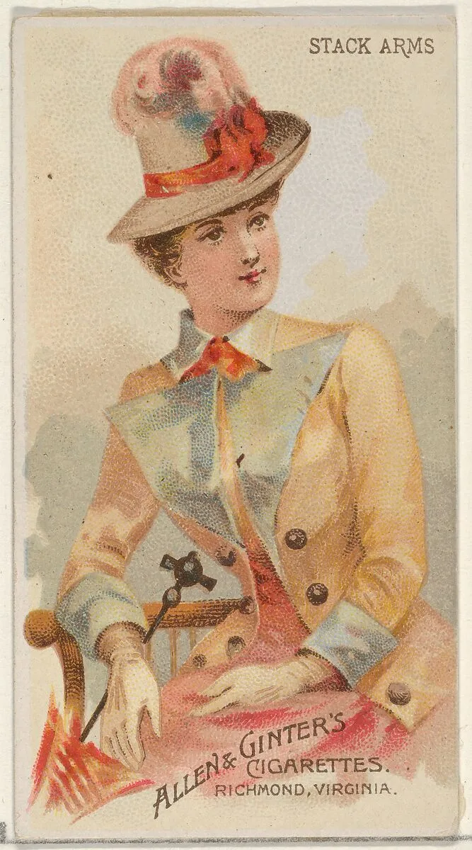 Stack Arms, from the Parasol Drills series (N18) for Allen & Ginter Cigarettes Brands — Schumacher & Ettlinger|Allen & Ginter