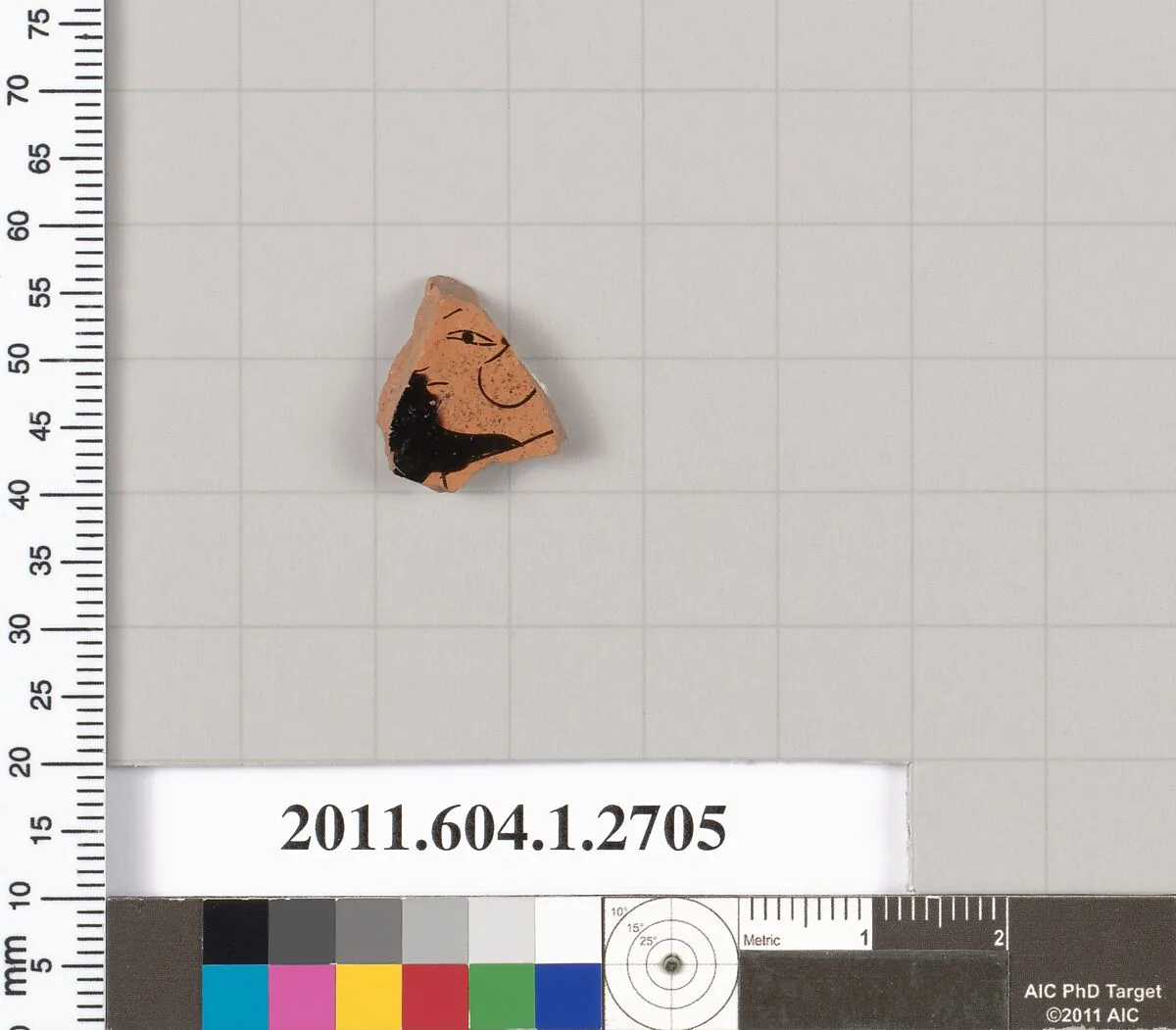 Terracotta fragment of a kylix (drinking cup) — Unknown