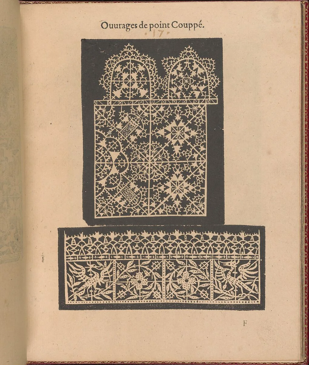 Les Singuliers et Nouveaux Portraicts... page 21 (recto) — Federico de Vinciolo|Jean Le Clerc|Henri III, King of France and Poland|Louise de Lorraine-Vaudemont|Chambolle-Duru