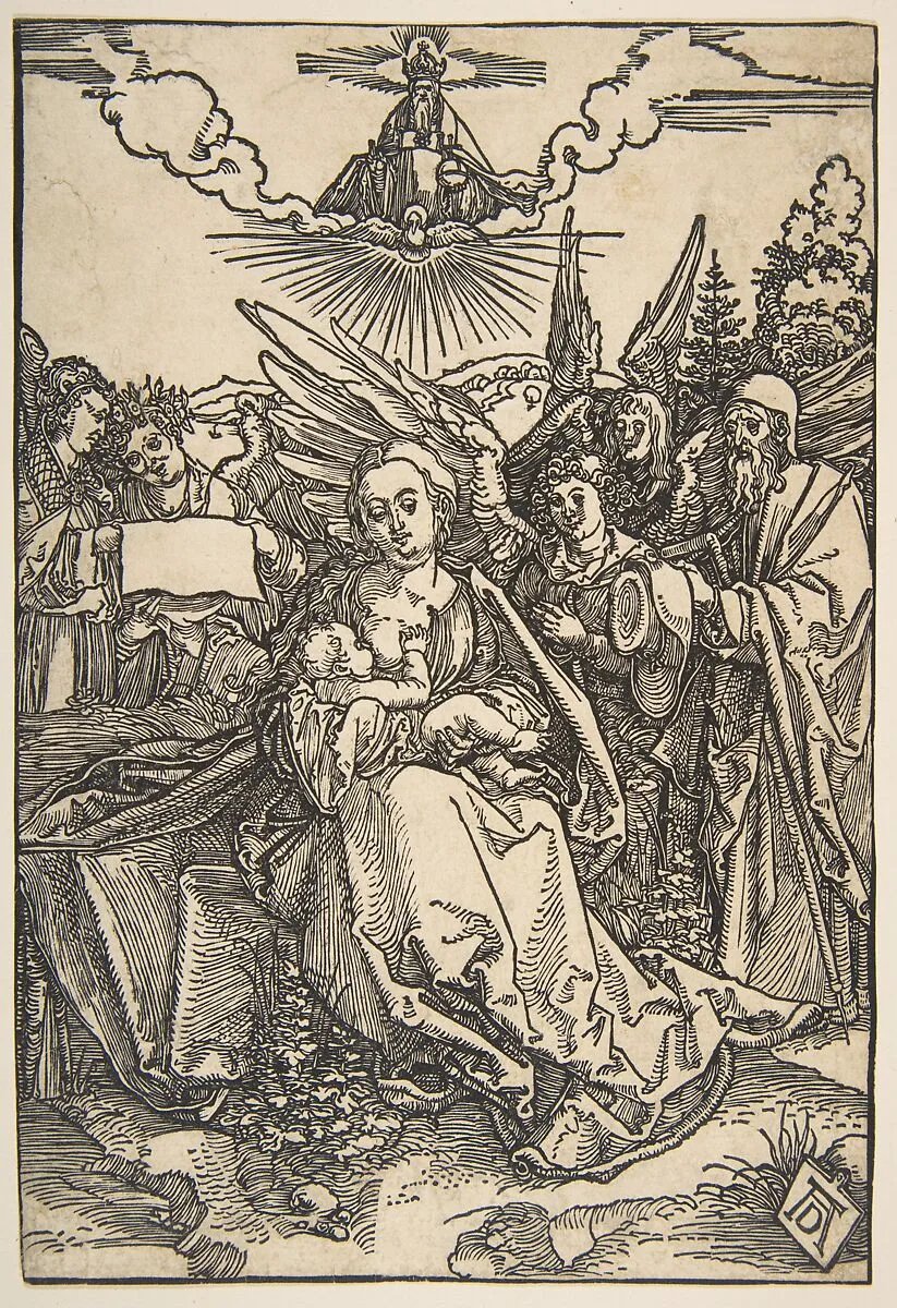 The Holy Family with Five Angels — Albrecht Dürer