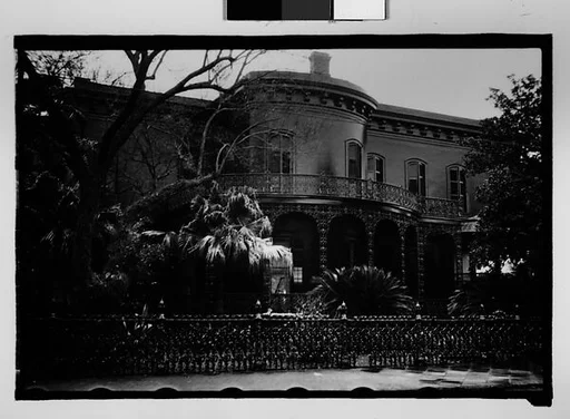 [Town House with Cast-Iron Porch and Fence, New Orleans, Louisiana]
