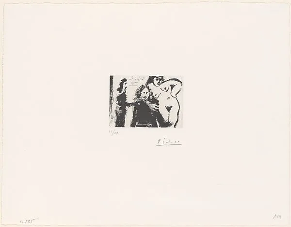"Mon dieu, quel homme, qu'il est petit...," from 347 Suite — Pablo Picasso|Aldo and Piero Crommelynck|Galerie Louise Leiris