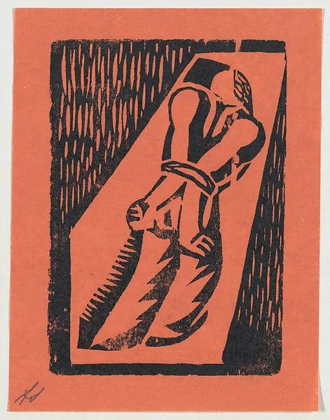 'The slave', a man with his hands tied behind his back, from the folio '13 Grabados' — David Alfaro Siqueiros