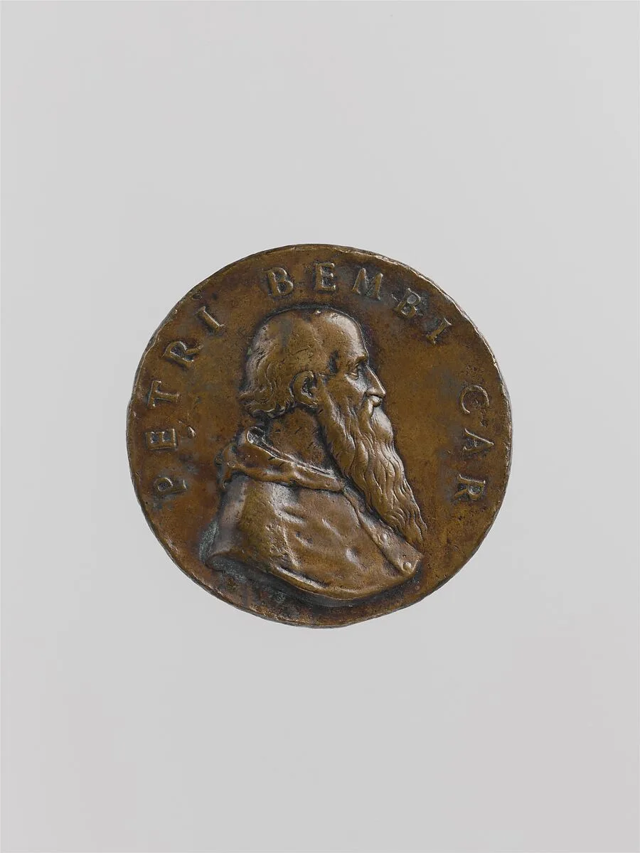 Portrait of Cardinal Pietro Bembo, Venetian Humanist (b. 1470, Cardinal 1538, d. 1547) — Danese Cattaneo